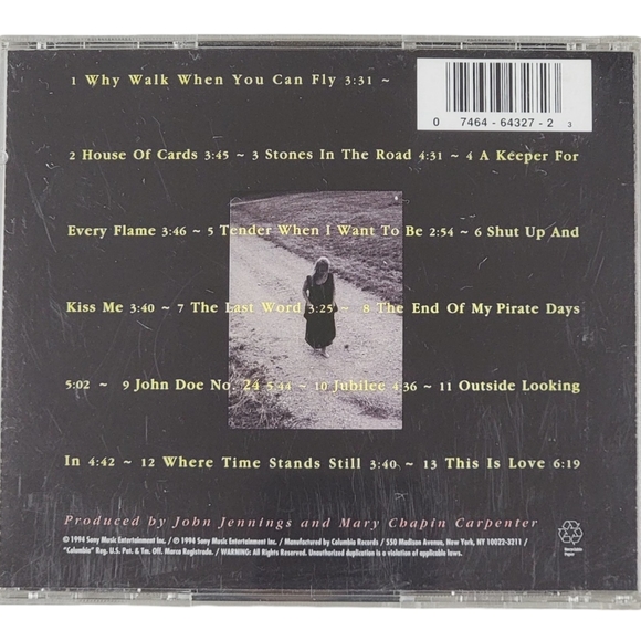 Stones In The Road By Mary Chapin Carpenter (CD,1994, Columbia) - Picture 3 of 3